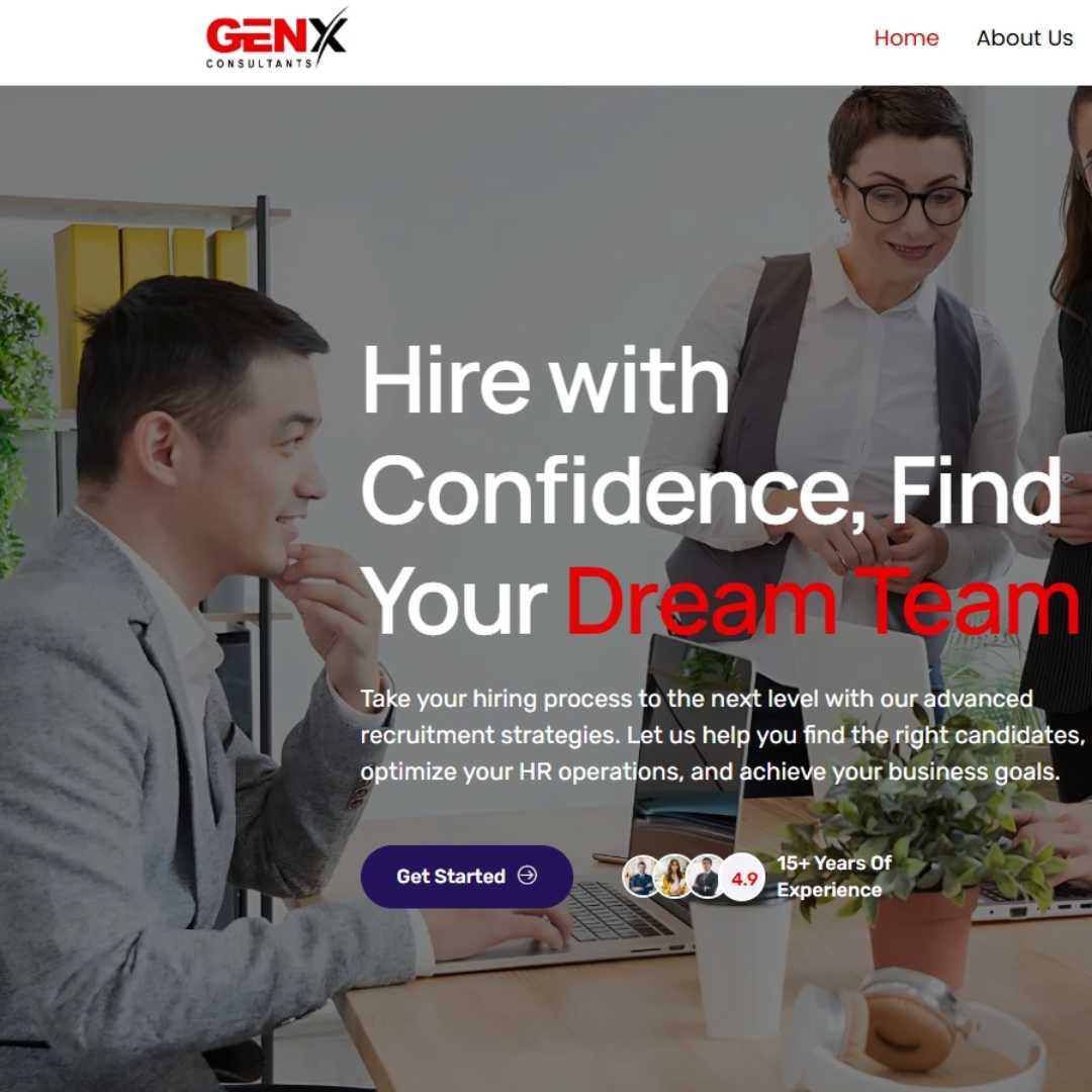 Genx Consultants - Client Website Work done by Abunvo